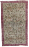 6x10 Brown and Burgundy Turkish Anatolian Rug