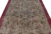 6x10 Brown and Burgundy Turkish Anatolian Rug