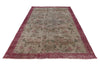 6x10 Brown and Burgundy Turkish Anatolian Rug