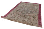 6x10 Brown and Burgundy Turkish Anatolian Rug