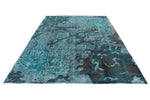 7x10 Blue and Navy Modern Contemporary Rug