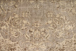 7x10 Ivory and Brown Turkish Overdyed Rug