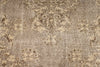 7x10 Ivory and Brown Turkish Overdyed Rug