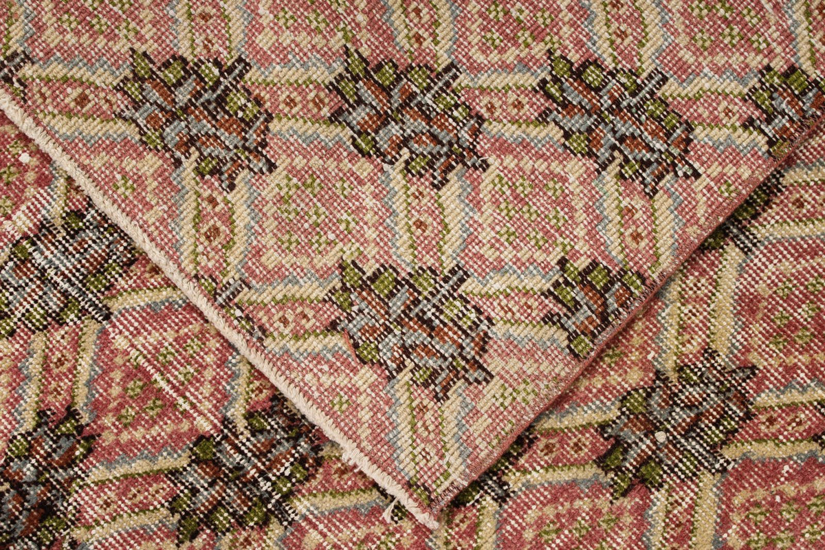 7x10 Light Rust and Multicolor Turkish Anatolian Rug