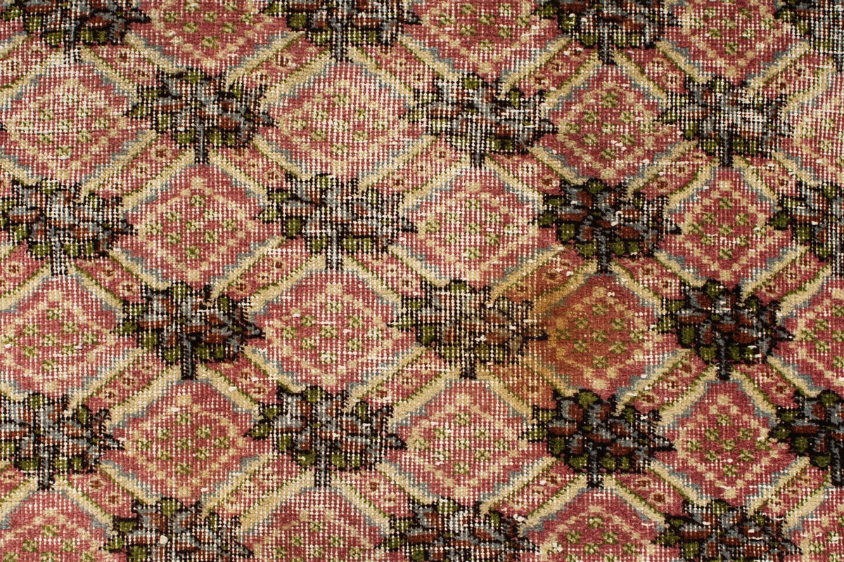 7x10 Light Rust and Multicolor Turkish Anatolian Rug
