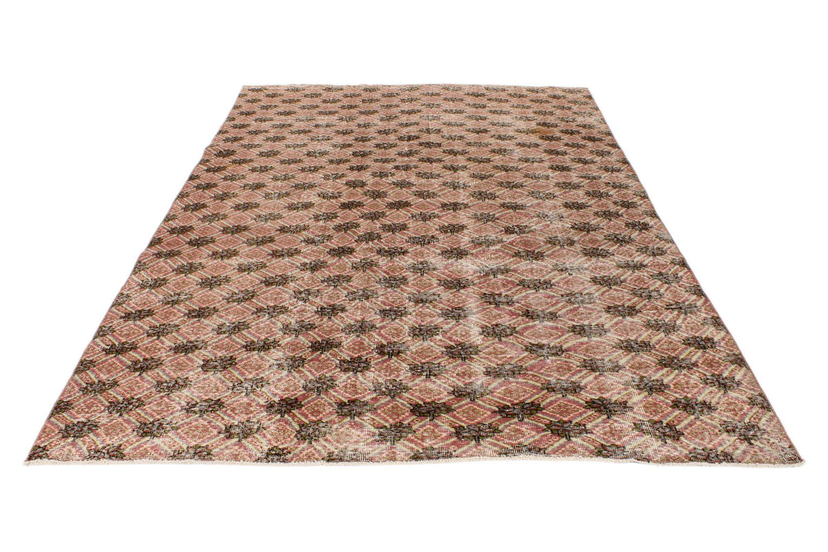 7x10 Light Rust and Multicolor Turkish Anatolian Rug