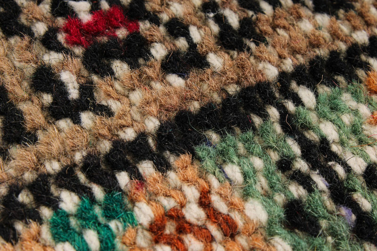 6x10 Dark Green and Multicolor Turkish Anatolian Rug