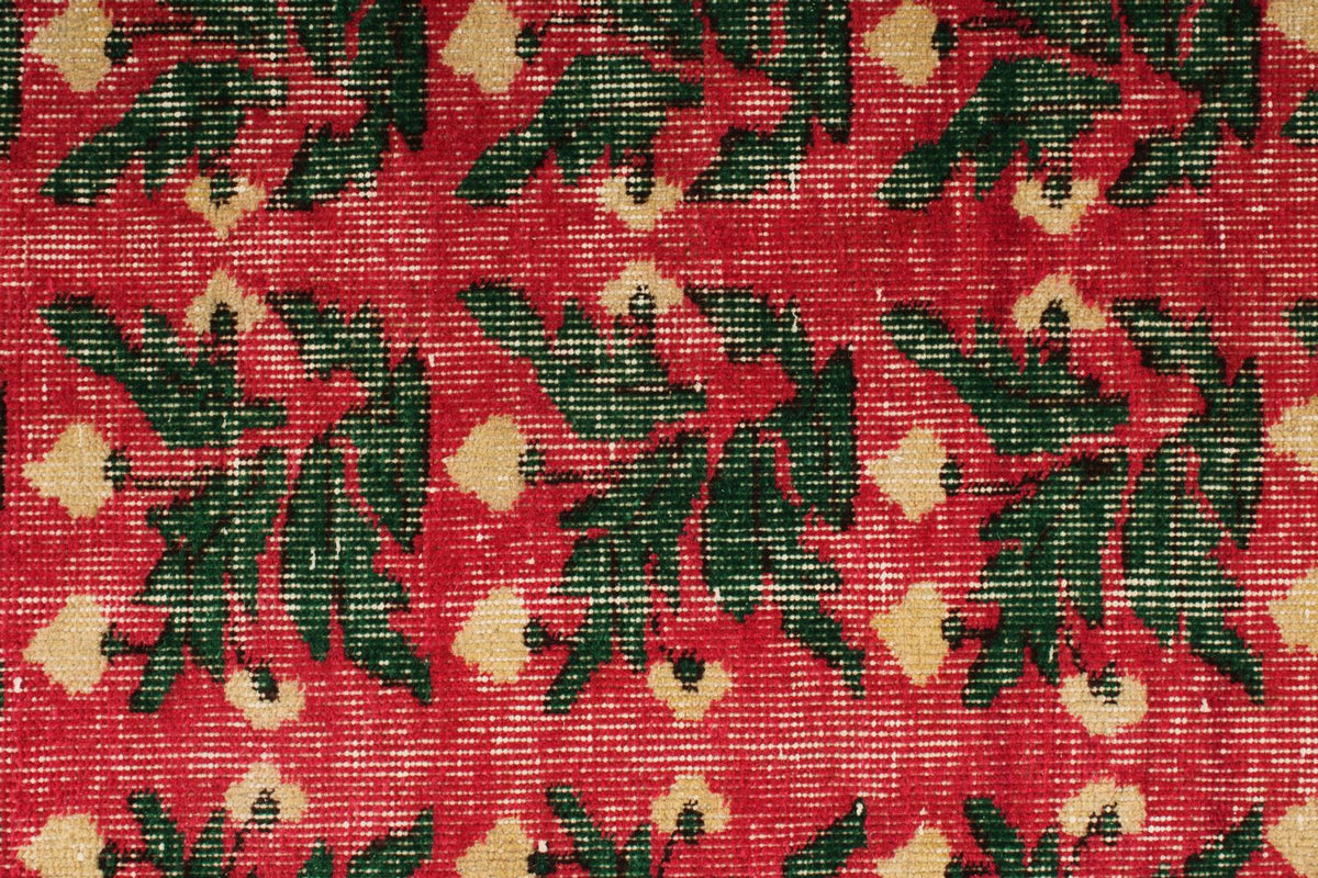6x10 Red and Multicolor Turkish Anatolian Rug