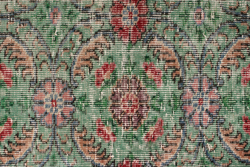 6x9 Multicolor and Red Turkish Anatolian Rug