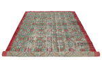 6x9 Multicolor and Red Turkish Anatolian Rug