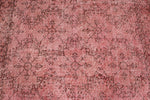 6x10 Pink and Light Brown Turkish Overdyed Rug