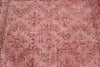 6x10 Pink and Light Brown Turkish Overdyed Rug