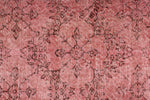 6x10 Pink and Light Brown Turkish Overdyed Rug