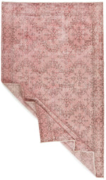 6x10 Pink and Light Brown Turkish Overdyed Rug