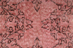 6x10 Pink and Light Brown Turkish Overdyed Rug