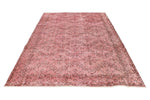 6x10 Pink and Light Brown Turkish Overdyed Rug