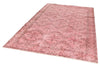 6x10 Pink and Light Brown Turkish Overdyed Rug