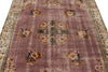 6x9 Purple and Ivory Turkish Overdyed Rug