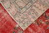 6x9 Red and Multicolor Turkish Overdyed Rug