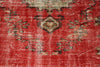 6x9 Red and Multicolor Turkish Overdyed Rug