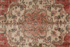 6x10 Rust and Ivory Turkish Overdyed Rug