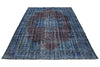 6x9 Navy and Black Turkish Overdyed Rug