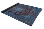 6x9 Navy and Black Turkish Overdyed Rug