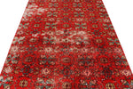 6x9 Red and Multicolor Turkish Anatolian Rug