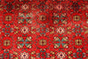 6x9 Red and Multicolor Turkish Anatolian Rug