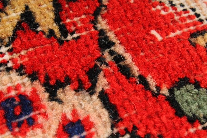 6x9 Red and Multicolor Turkish Anatolian Rug