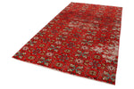 6x9 Red and Multicolor Turkish Anatolian Rug