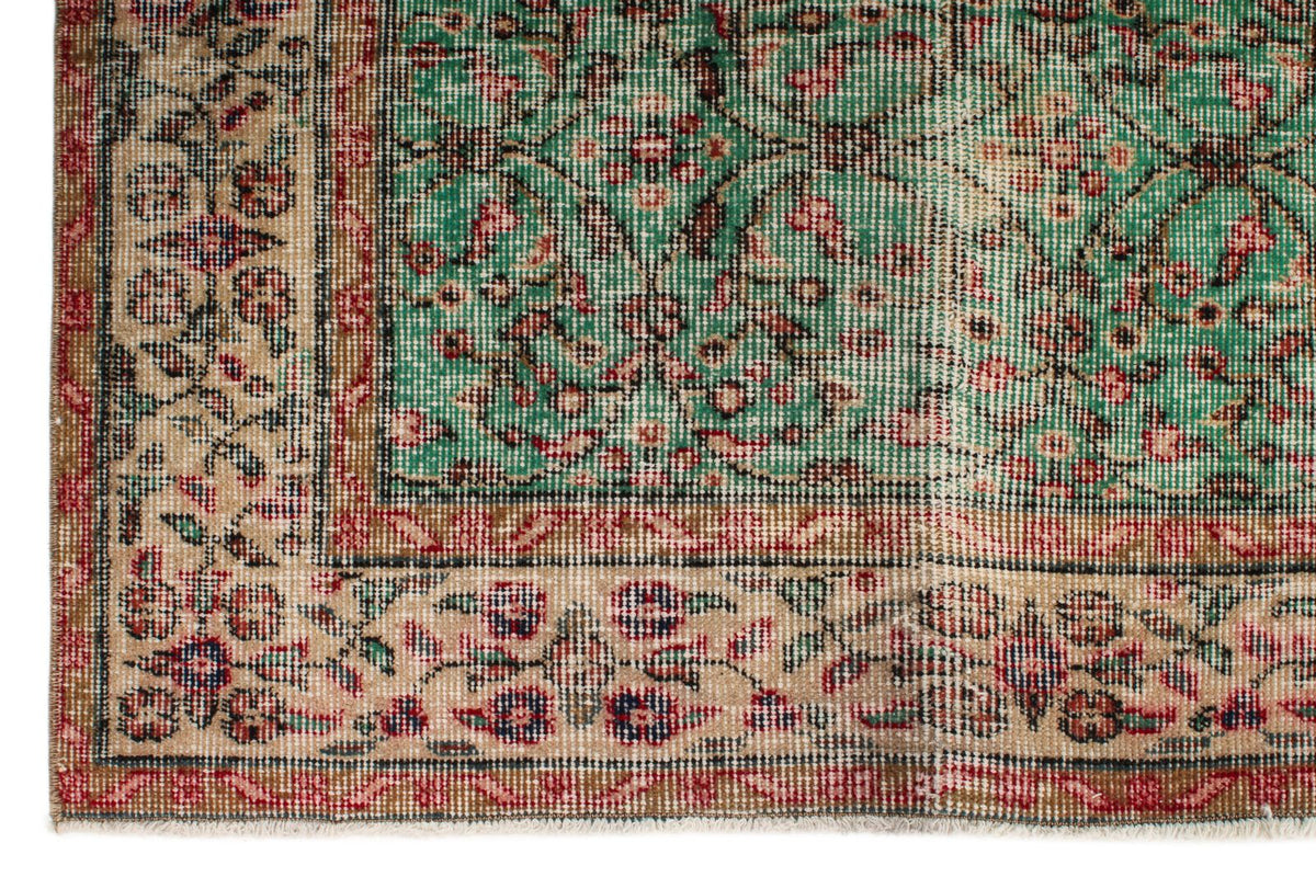 5x9 Green and Multicolor Modern Contemporary Rug