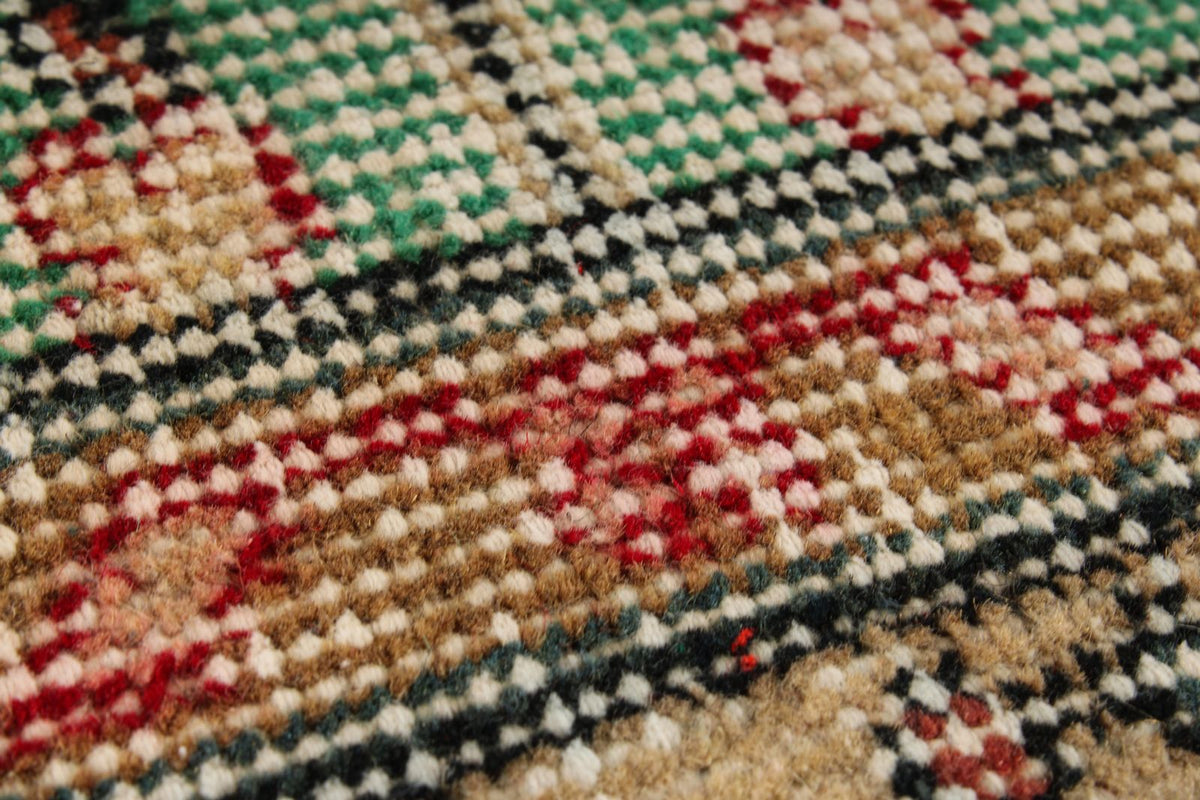 5x9 Green and Multicolor Modern Contemporary Rug