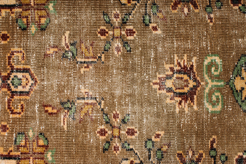 6x10 Light Brown and Multicolor Modern Contemporary Rug