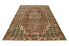 6x10 Light Brown and Multicolor Modern Contemporary Rug