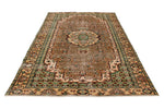 6x10 Light Brown and Multicolor Modern Contemporary Rug