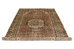 6x10 Light Brown and Multicolor Modern Contemporary Rug