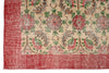 7x10 Ivory and Red Turkish Anatolian Rug