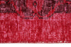 6x10 Magenta and Light Brown Turkish Overdyed Rug