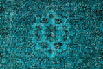 6x10 Blue and Black Turkish Overdyed Rug