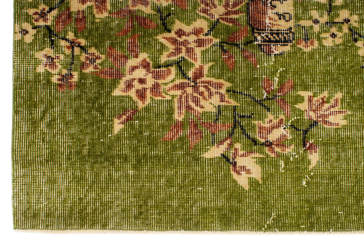 6x9 Green and Multicolor Modern Contemporary Rug