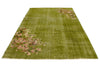 6x9 Green and Multicolor Modern Contemporary Rug