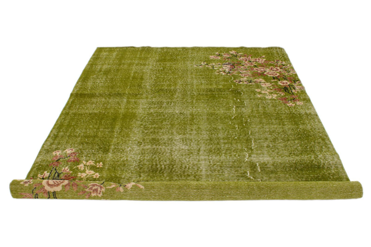 6x9 Green and Multicolor Modern Contemporary Rug