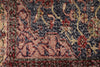 6x10 Navy and Multicolor Turkish Overdyed Rug