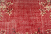 7x10 Red and Ivory Turkish Overdyed Rug