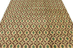 7x10 Beige and Green Turkish Anatolian Rug