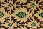 7x10 Beige and Green Turkish Anatolian Rug