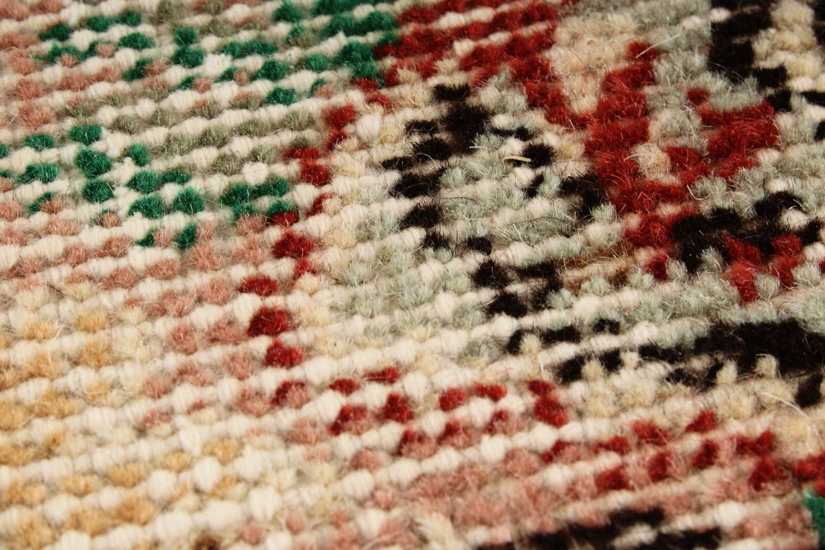 6x10 Rust and Multicolor Turkish Overdyed Rug