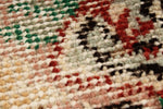 6x10 Rust and Multicolor Turkish Overdyed Rug