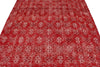 6x11 Burgundy and Light Red Turkish Anatolian Rug